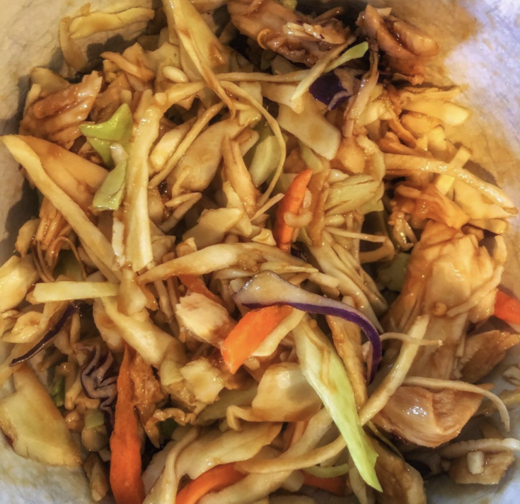 Sesame Garlic Vegetable Stir Fry with Noodles