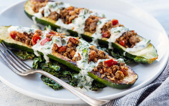 stuffed zucchini boats