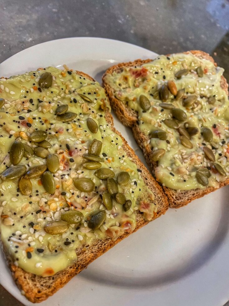 Tasty Guacamole Toast