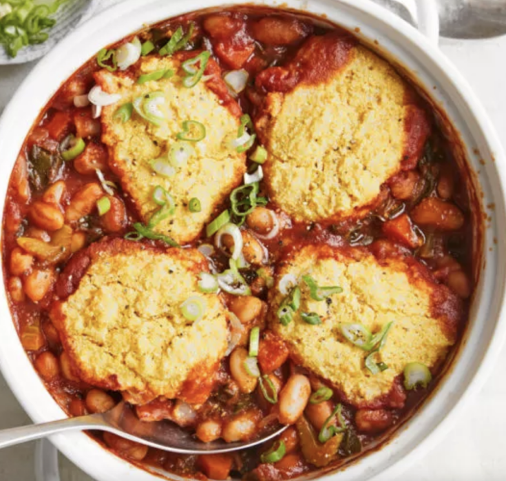 BBQ Bean and Cornbread Bake