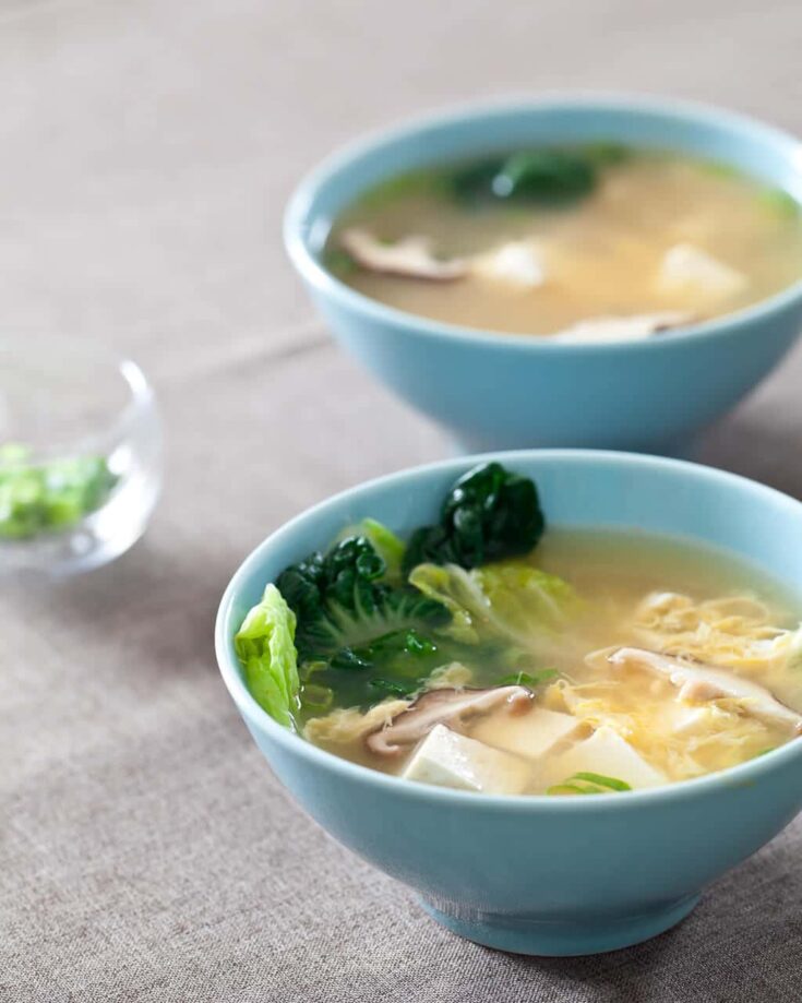 Tofu Mushroom Miso Soup