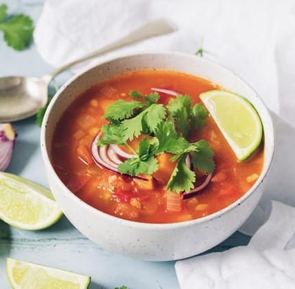 sweet potato tortilla soup