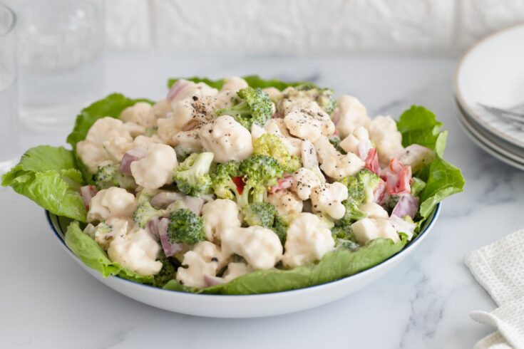 Broccoli Cauliflower Salad