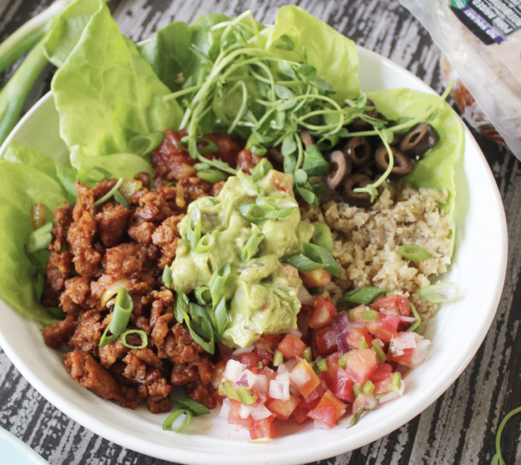 Deconstructed taco bowl