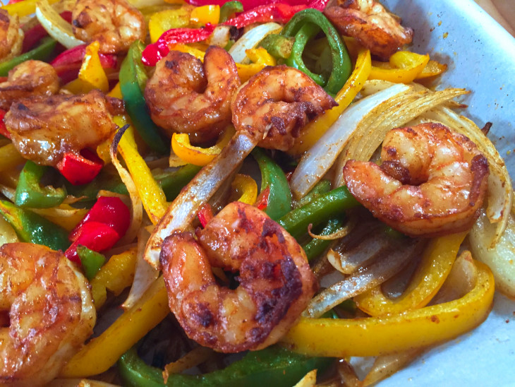 Sheet Pan Shrimp Fajita Bowls