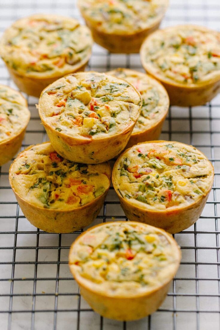 Chickpea quiche