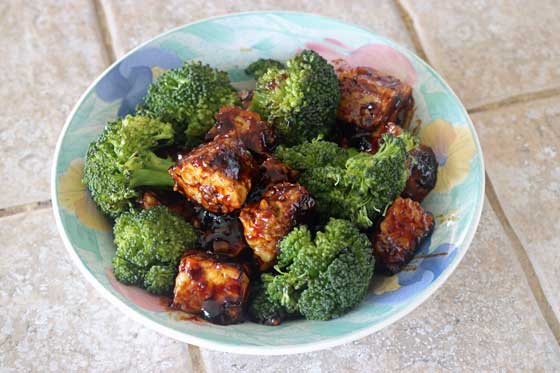 Hot Honey Ground Tempeh & Broccoli