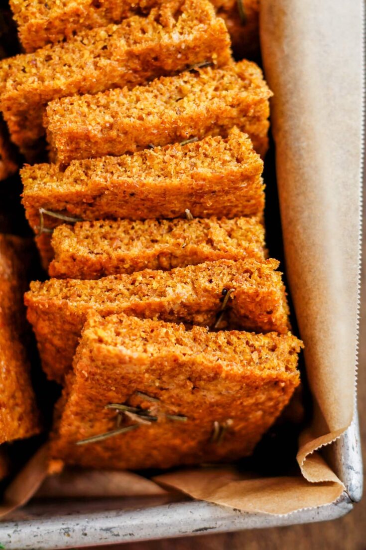 flax meal focaccia bread